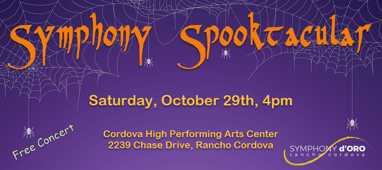 Symphony Spooktacular concert on Sept29 at 4pm